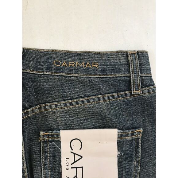 Carmar Matt Baggy Distressed Mid Rise Non Stretch Jeans - Picture 11 of 12